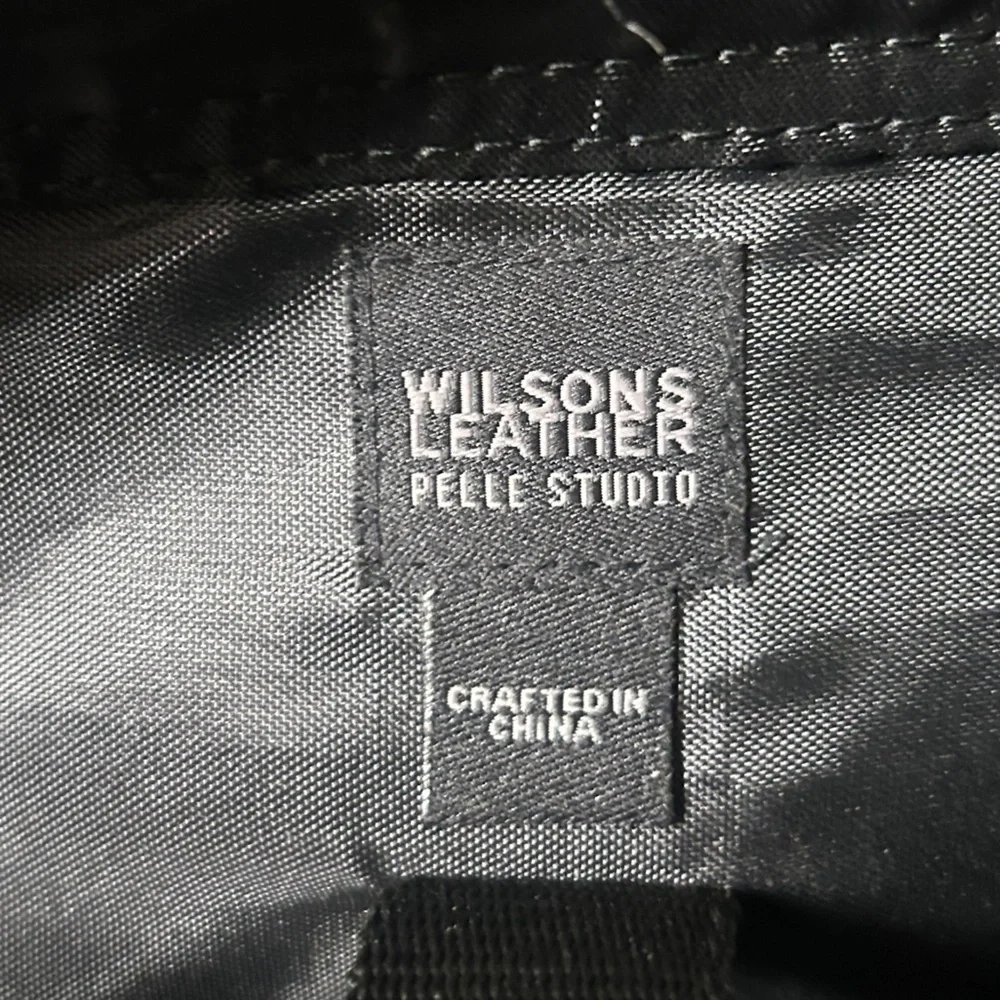 Wilson's Leather Pelle Studio Black Leather Men's Bag
